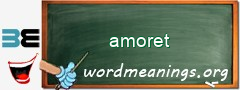 WordMeaning blackboard for amoret